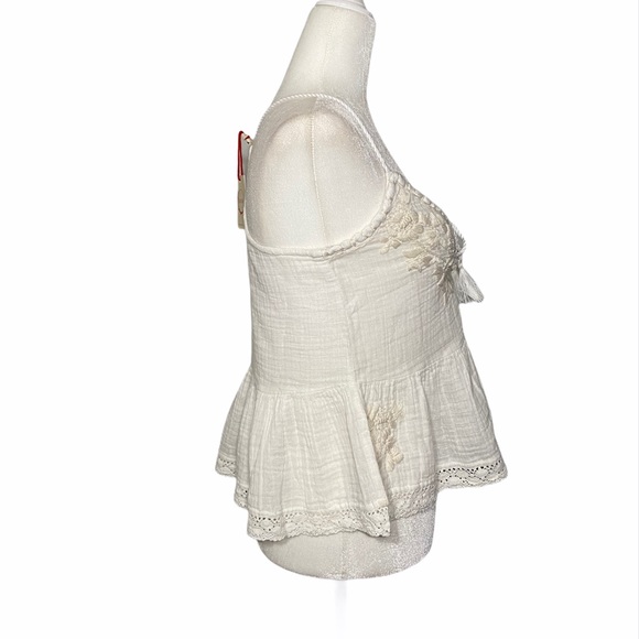 RAGA Sorrento Embroidered Tassel Tank Top Size XS - Picture 4 of 8